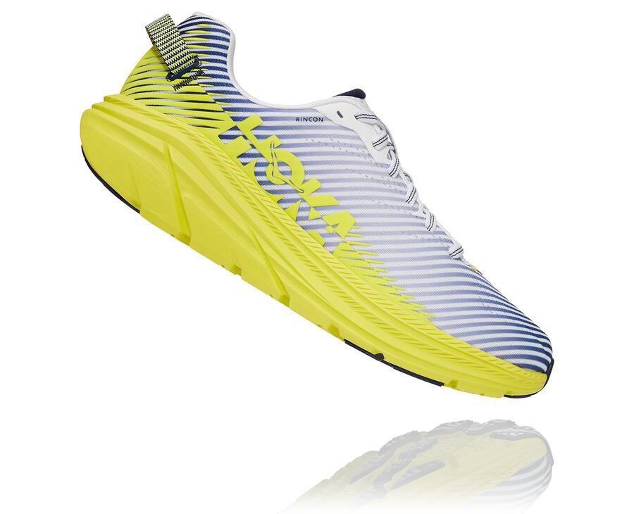 Hoka One One Hardloopschoenen Heren - Rincon 2 - Wit/Blauw - IA0624179